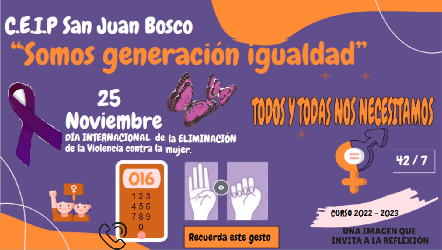 25 noviembre 2022 Día Internacional contra la Violencia de Género